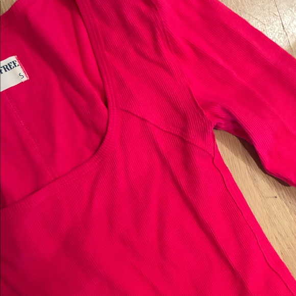 We The Free Magenta/Pink Long Sleeve Blouse - Picture 4 of 6